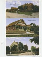 Thierberg, Kreis Osterode Thierberg, Dorfstraße, Gasthaus Preuss, Dorfstraße mit Schule 