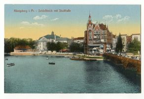 Königsberg (Pr.), Stadtkreis Königsberg Königsberg (Pr.), Schloßteich mit Stadthalle IX Кёнигсберг (Пр.), Замковый пруд с городским концертным залом, IX