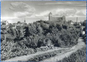 Rastenburg, Stadt, Kreis Rastenburg Rastenburg, Teilansicht mit St. Georg IV Rastenburg, Stadtansichten
