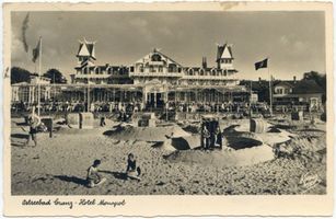 Cranz Kr. Samland, Ort, Kreis Samland Cranz Kr. Samland, Hotel Monopol V Cranz, Strandpromenade