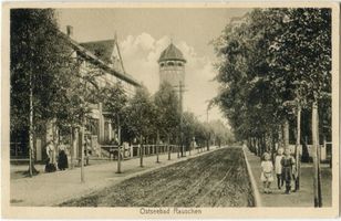 Rauschen Kr. Samland, Kreis Samland Rauschen Kr. Samland, Straße mit Aussichtsturm 