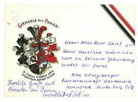 Königsberg (Pr.), Stadtkreis Königsberg Königsberg (Pr.), Karte der Burschenschaft Germania II Königsberg, Studentenverbindungen, Korporationen