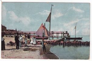 Cranz Kr. Samland, Ort, Kreis Samland Cranz Ostseebad, Am Seesteg Cranz, Seesteg