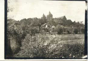 Neidenburg, Stadt, Kreis Neidenburg Neidenburg, Blick auf das Schloß III Найденбург, вид на замок, III