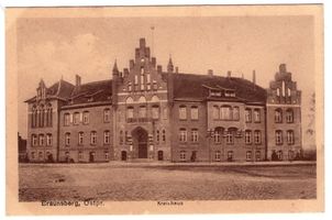 Braunsberg Kr. Braunsberg, Kreis Braunsberg Braunsberg, Ostpr., Kreishaus Браунсберг, Вост. Пруссия, здание районного управления