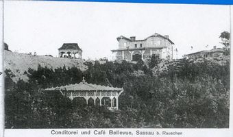 Sassau, Kreis Samland Sassau, Conditorei und Café Bellevue 