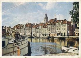 Königsberg (Pr.), Stadtkreis Königsberg Königsberg (Pr.), Am Pregel mit Fischmarkt - Altstadt Königsberg, Pregel
