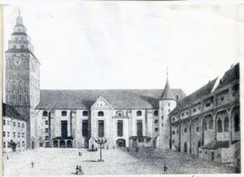 Königsberg (Pr.), Stadtkreis Königsberg Königsberg (Pr.), Schloßhof, nach einem alten Gemälde Königsberg, Schloß