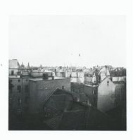 Tilsit, Stadt, Stadtkreis Tilsit Tilsit, Blick über die zerstörte Innenstadt Richtung Zellstofffabrik III Ostpreußen, Zweiter Weltkrieg und das Ende