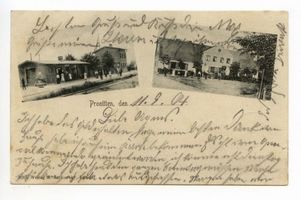 Pronitten, Kreis Labiau Pronitten, Bahnhof und Gutshof 