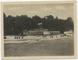 Rauschen Kr. Samland, Kreis Samland Rauschen Kr. Samland, Strandhalle, Genesungheim, Drahtseilbahn Rauschen, Strand