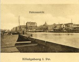 Königsberg (Pr.), Stadtkreis Königsberg Königsberg (Pr.), Hafenansicht II Königsberg, Außenhafen (bis zum Hauptzollamt)