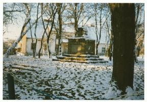 Hardteck, Ort und Bahnstation, Kreis Goldap Hardteck, Kriegerdenkmal II 