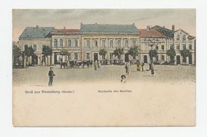 Riesenburg, Kreis Rosenberg Riesenburg, Markt , Nordseite Ризенбург, рыночная площадь, северная сторона
