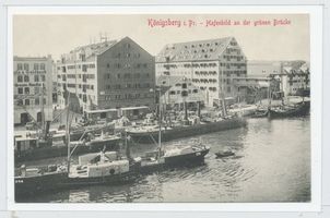 Königsberg (Pr.), Stadtkreis Königsberg Königsberg, Hafenbild an der Grünen Brücke II Königsberg, Innerer Hafen (Alter Hafen östlich der alten Eisenbahnbrücke)