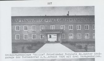 Königsberg (Pr.), Stadtkreis Königsberg Friedländer Torplatz 4a Königsberg, Friedländer Torplatz, Großgaragenanlage  Gillis  