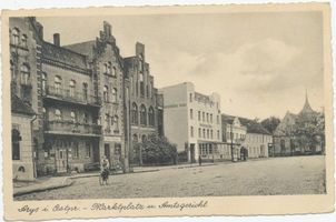 Arys, Kreis Johannisburg Arys, Marktplatz und Amtsgericht 