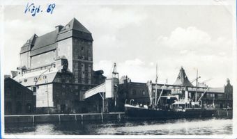 Königsberg (Pr.), Stadtkreis Königsberg Königsberg (Pr.), Getreidespeicher mit Werfthalle Königsberg, Innerer Hafen (Alter Hafen östlich der alten Eisenbahnbrücke)