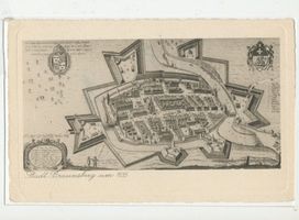 Braunsberg Kr. Braunsberg, Kreis Braunsberg Braunsberg, Fortifikation der Stadt um 1635 Браунсберг, укрепления города около 1635 года