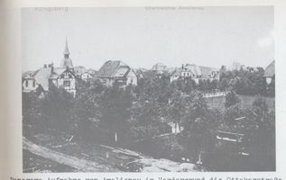 Königsberg (Pr.), Stadtkreis Königsberg Ottokarstraße Königsberg, Ortsansicht im Vordergrund die Ottokarstraße Königsberg, Stadtteil Amalienau