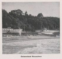 Rauschen Kr. Samland, Kreis Samland Rauschen Kr. Samland, Strandhalle und Genesungsheim Rauschen, Strand