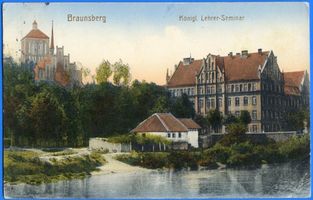 Braunsberg Kr. Braunsberg, Kreis Braunsberg Braunsberg, Ostpr., Kath. Pfarrkirche und Lehrerseminar IV Браунсберг, Вост. Пр., католическая приходская церковь и учительская семинария, IV