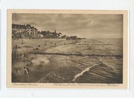 , Cranz, Blick zur Promenade und dem Westbad Cranz, Strandpromenade