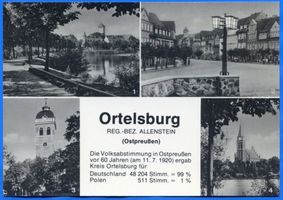 Ortelsburg, Stadt, Kreis Ortelsburg Ortelsburg, 4 Ansichten 
