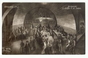 Königsberg (Pr.), Stadtkreis Königsberg Königsberg (Pr.), Schloß, Blutgericht in der 1. Hälfte des 19. Jahrh. II Königsberg, Weinrestaurant  Blutgericht  im Schloß