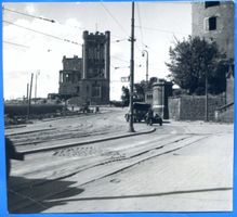 Königsberg (Pr.), Stadtkreis Königsberg Fritz-Tschierse-Platz (fr. Gesekusplatz) Königsberg (Pr.), Gesekusplatz, Zerstörte Post und Schloß 