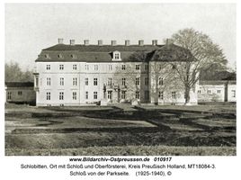 Schlobitten, Ort mit Schloß und Oberförsterei, Kreis Preußisch Holland 