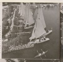 Lötzen, Stadt, Kreis Lötzen Lötzen, Großer Löwentinsee, Segelboothafen Лётцен, большое озеро Лёвентинзее, гавань парусных лодок
