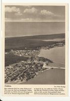 Nidden, Kreis Memel Nidden, Ortsansicht mit Hafen, Luftbild, III Нидден, вид местности с гаванью, аэрофото, III