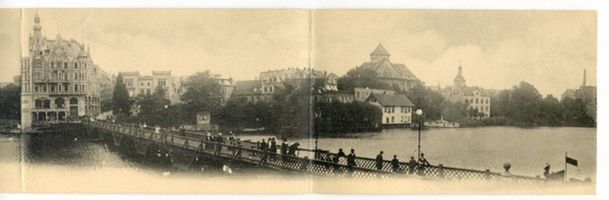 Königsberg (Pr.), Stadtkreis Königsberg Königsberg (Pr.), Schloßteichpanorama  - Teil II Königsberg, Schloßteichbrücke