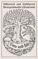 Georgenswalde, Kreis Samland Georgenswalde, Wappen 1629 Wappen in Ostpreußen