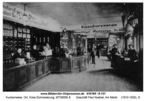 Kuckerneese, Ort, Kreis Elchniederung Am Markt