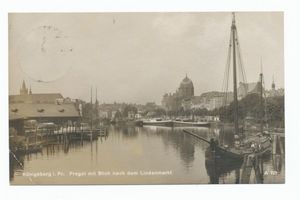 Königsberg (Pr.), Stadtkreis Königsberg Königsberg, Pregel mit Blick nach dem Lindenmarkt Königsberg, Pregel