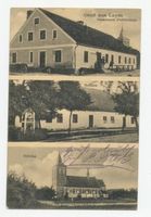Layß Kr. Braunsberg, Kreis Braunsberg Layß Kr. Braunsberg, Gasthaus Pohlmann, Schule, Kirche 