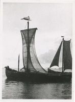  Kurische Nehrung, Kurenkähne vor Nidden Куршская коса, куршские чёлны перед Нидден