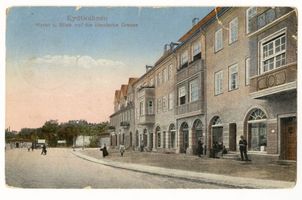 Eydtkau, Kreis Ebenrode Markt Eydtkuhnen, Markt und Blick auf die litauische Grenze Эйдткунен, рыночная площадь и вид на литовскую границу