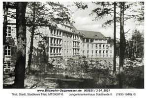 Tilsit, Stadt, Stadtkreis Tilsit   Tilsit, Krankenhäuser, Heilanstalten
