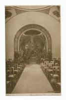 Tilsit, Stadt, Stadtkreis Tilsit Tilsit, Krematorium auf dem Waldfriedhof, Kapelle, Innenansicht 