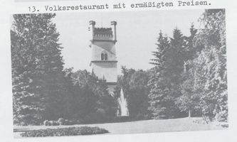 Königsberg (Pr.), Stadtkreis Königsberg Königsberg, Tiergarten, Aussichtsturm mit Süßwasseraquarium im Keller Königsberg, Tiergarten