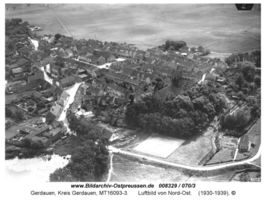 Gerdauen, Stadt und Bahnstation, Kreis Gerdauen 