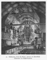 Mühlhausen Kr. Preußisch Eylau, Kreis Preußisch Eylau Mühlhausen Kr. Preußisch Eylau, Inneres der Pfarrkirche Мюльхаузен, округ Прёйссиш-Эйлау, интерьер приходской церкви