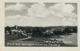 Herzogskirchen, Kreis Treuburg Herzogskirchen, Blick auf den Ort Герцогскирхен, вид на местечко