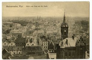 Marienwerder, Stadt, Kreis Marienwerder Marienwerder, Blick vom Dom auf die Stadt 