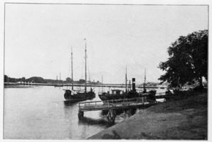 Tilsit, Stadt, Stadtkreis Tilsit  Tilsit, Dampferanlegeplatz westlich der Schiffbrücke VII 
