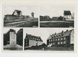 Mensguth Dorf, Kreis Ortelsburg Mensguth, Bahnhof, Mühle, Denkmal, Schule 