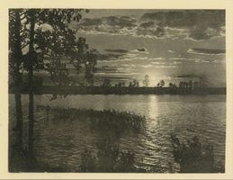  Masuren, Sonnenuntergang am Wiartelsee Masurische Seen